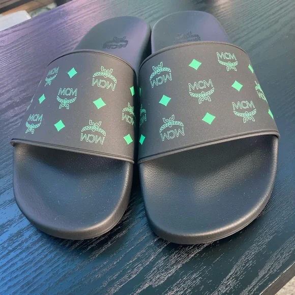 MCM | Shoes | Mcm Color Splash Logo Slide | Poshmark display picture 1